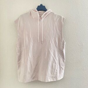 Women's Sleeveless Hoodie - Cream